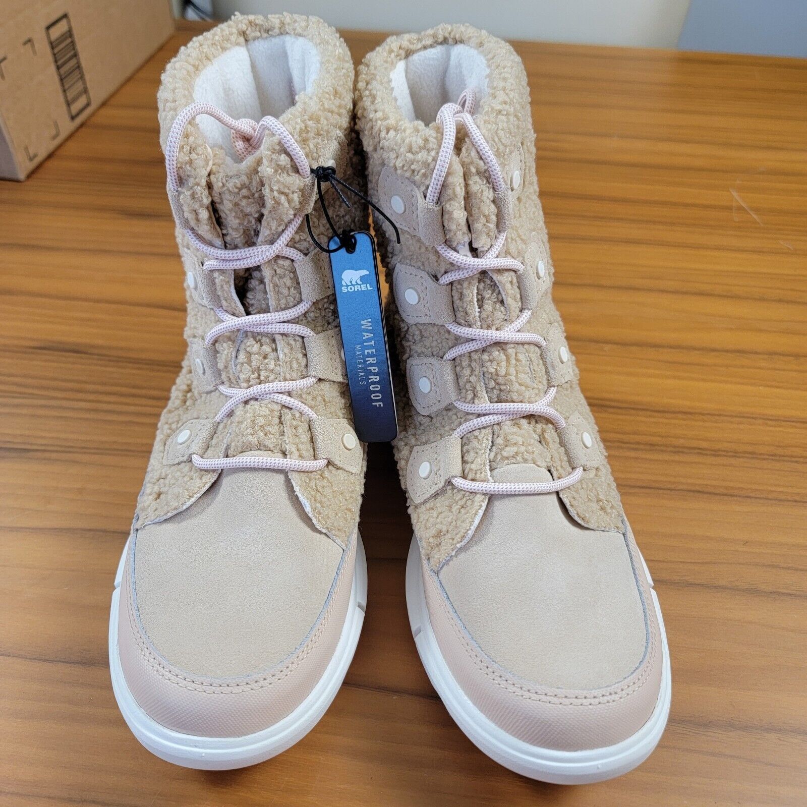 SOREL SOREL Explorer II Joan Cozy Boots Size 8.5 Beige NL4455-260 Size US 8.5 / IT 38.5 - 5 Thumbnail