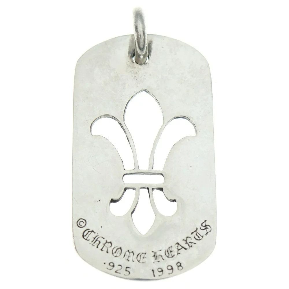 Chrome Hearts 🔥 CHROME HEARTS LARGE FLEUR CUT OUT DOG TAG Size ONE SIZE - 1 Thumbnail