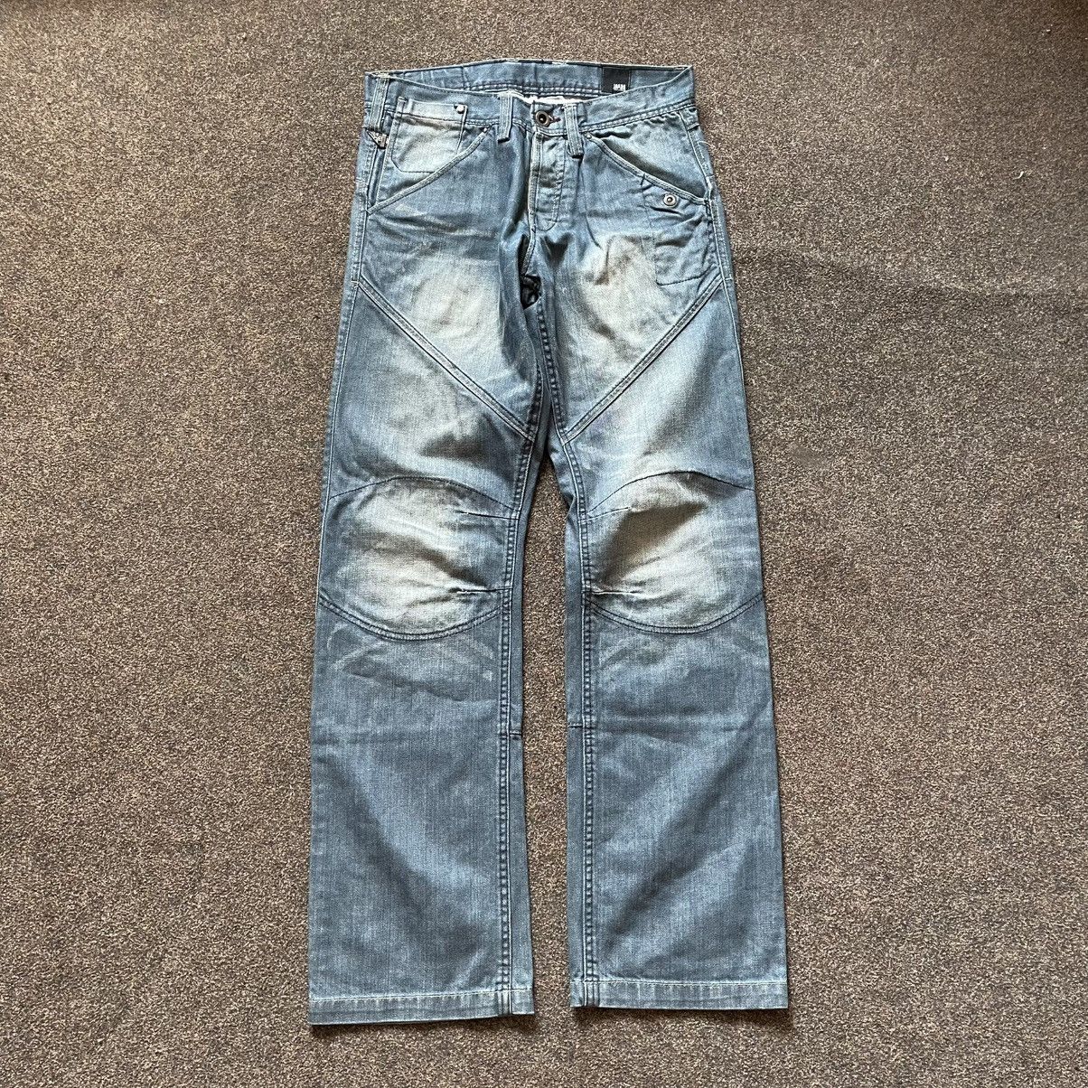 Vintage Vintage 90s Baggy Distressed Wide Leg Jeans Grunge Logo 33 Size 33" - 9 Thumbnail