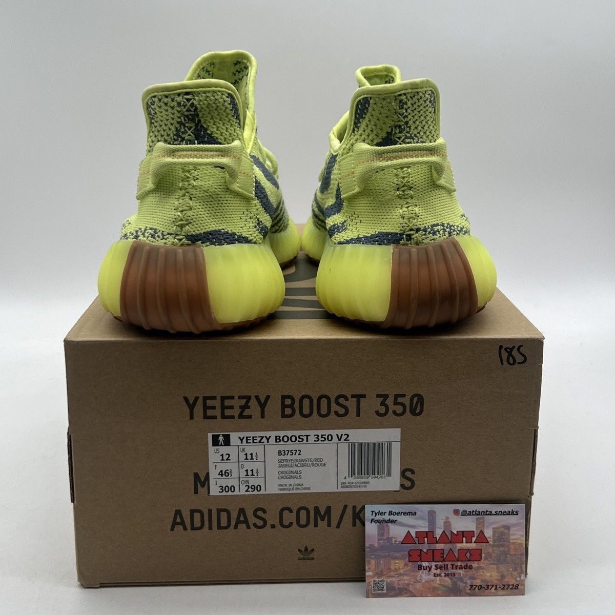 Adidas Yeezy boost 350 semi frozen yellow Size US 12 / EU 45 - 3 Thumbnail
