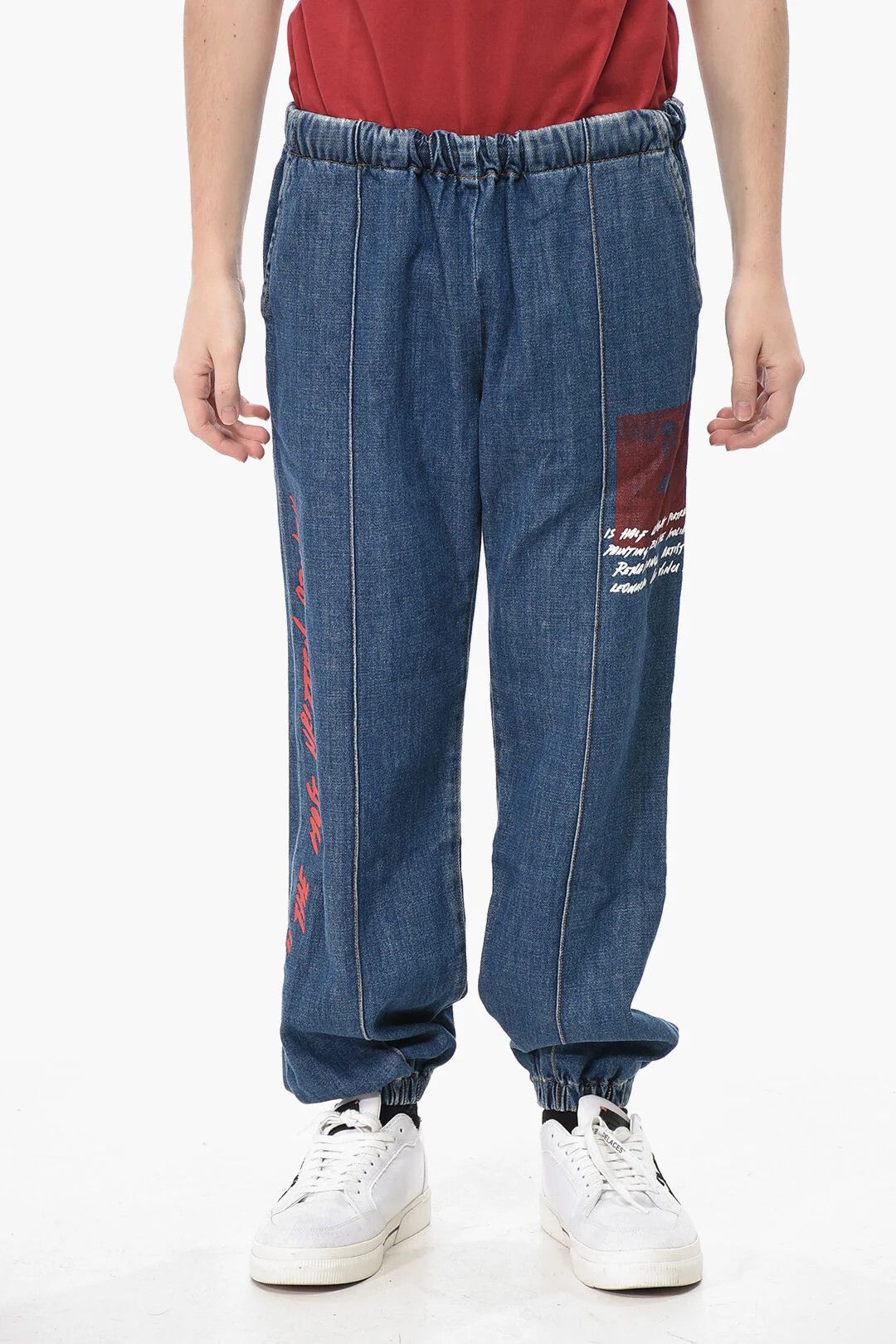 Off-White og1mm0526 Jogger Fit Jeans in Blue Size US 32 / EU 48 - 1 Thumbnail
