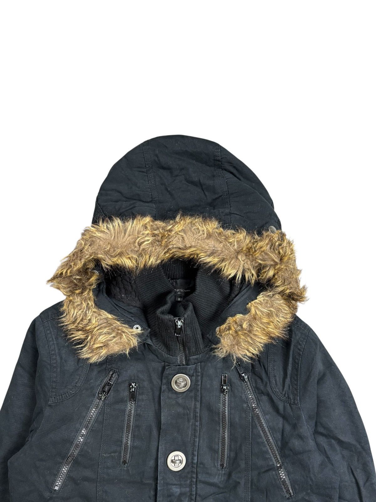 BUFFALO BOBS 2000s In The Attic - Vkei Style Fur Hoodie Jacket Size US M / EU 48-50 / 2 - 6 Thumbnail