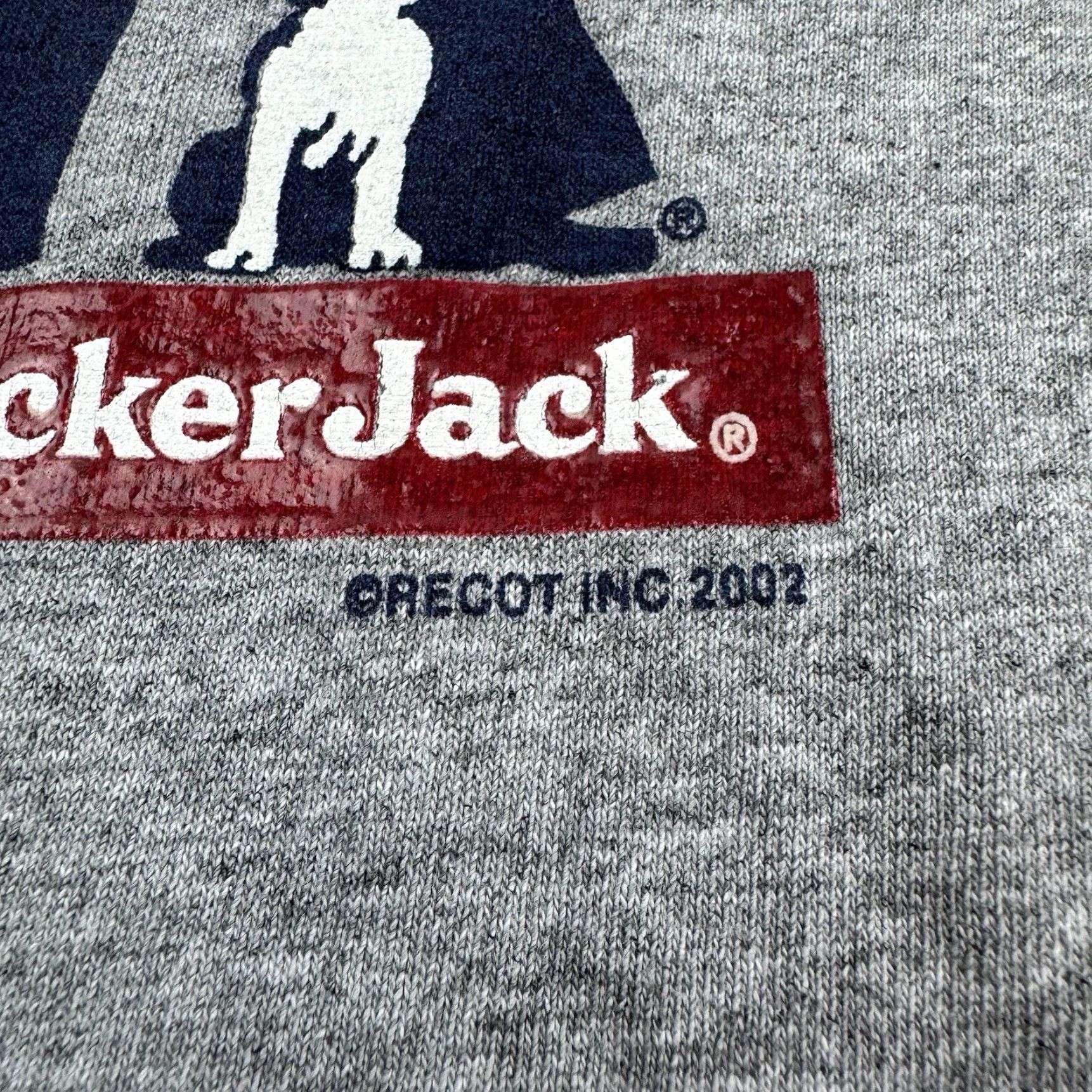 Delta VINTAGE Cracker Jack Promo T Shirt Adult Medium Gray Y2K Snacks Mens Size US M / EU 48-50 / 2 - 3 Thumbnail