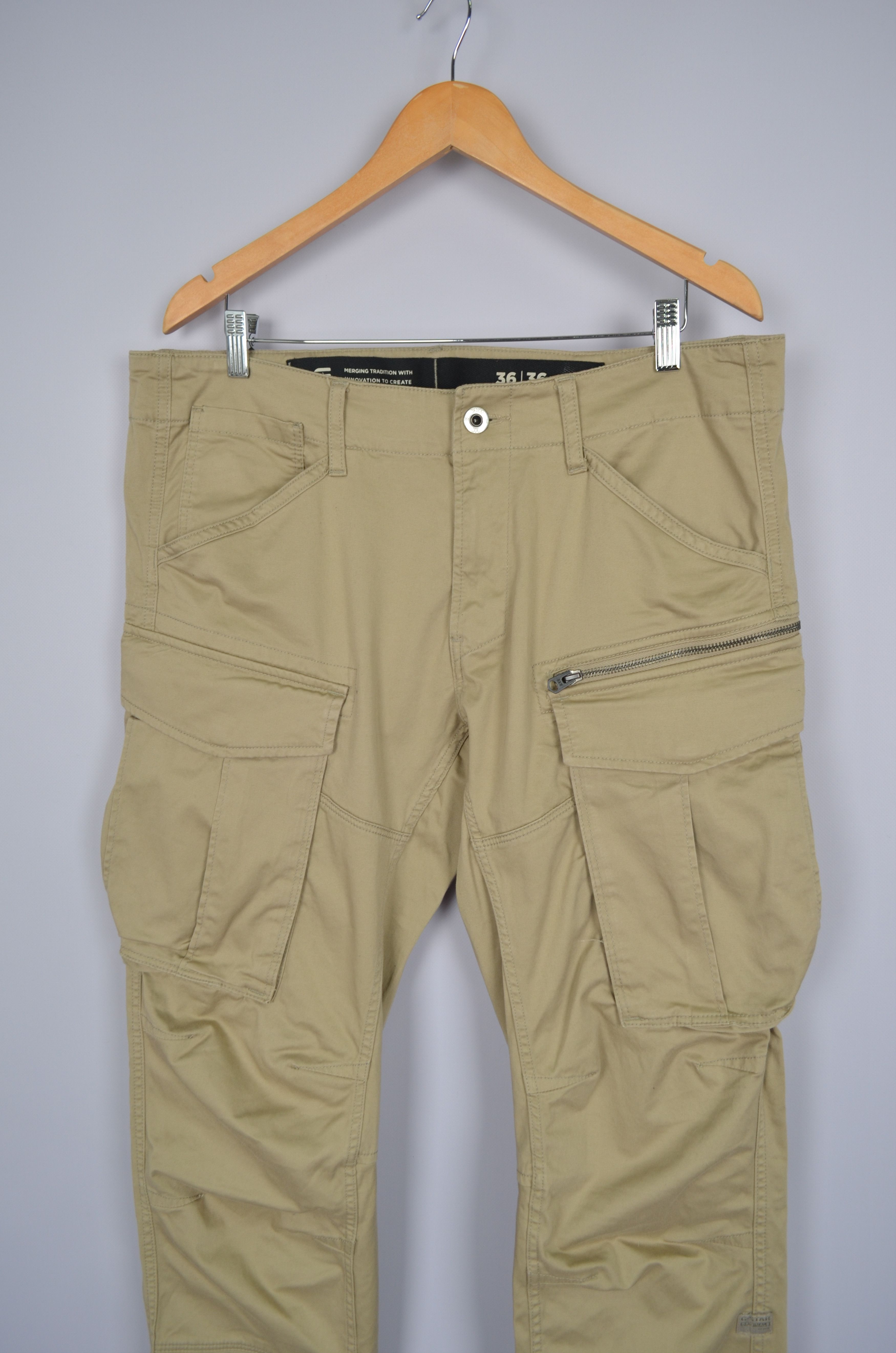 G-Star G Star Rovic Zip 3D Regular Tapered Cargo Pants Size W36 L36 Size US 36 / EU 52 - 2 Thumbnail