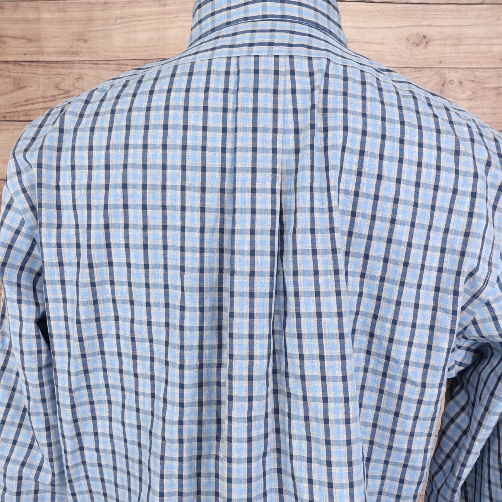 Brooks Brothers Brooks Brothers Men's Large Non-Iron Plaid Cotton Button-Down Shirt, Classic Office Business Wear Size US L / EU 52-54 / 3 - 5 Thumbnail