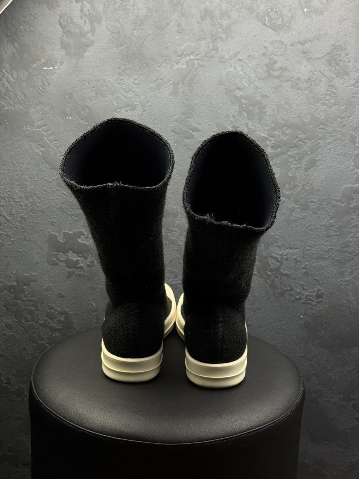 Rick Owens Drkshdw Rick Owens DRKSHDW Cotton Knit Sock Ramones Size US 8 / IT 38 - 8 Thumbnail