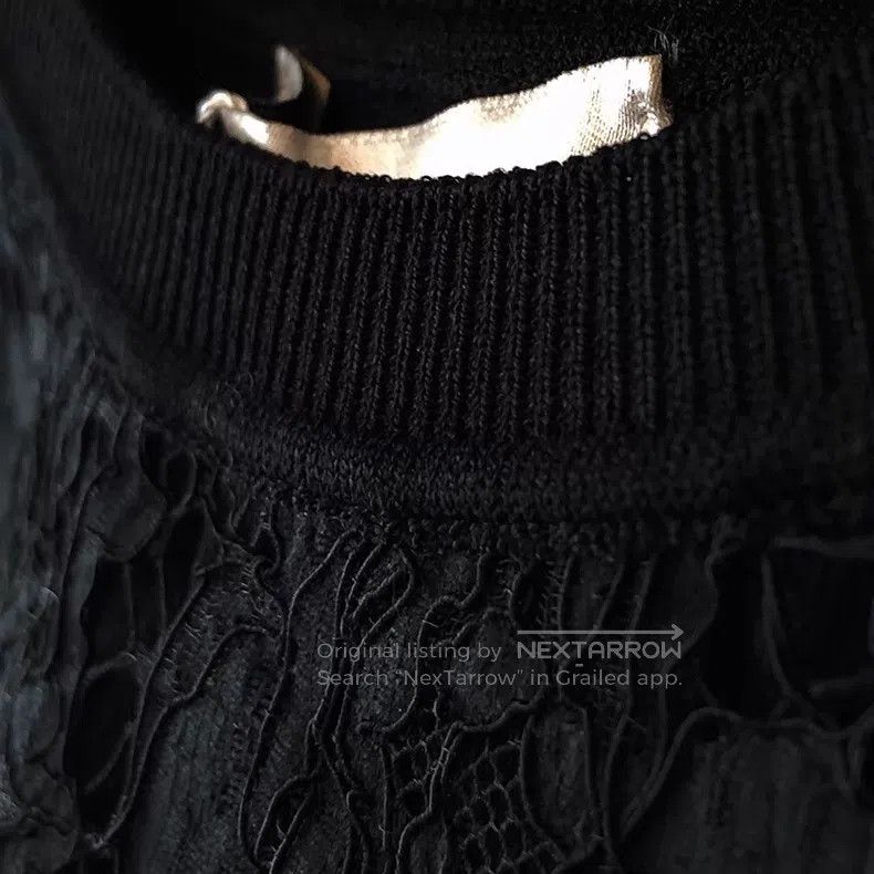 Valentino Valentino Lace + knitted panels Vest dress Size S / US 4 / IT 40 - 5 Thumbnail