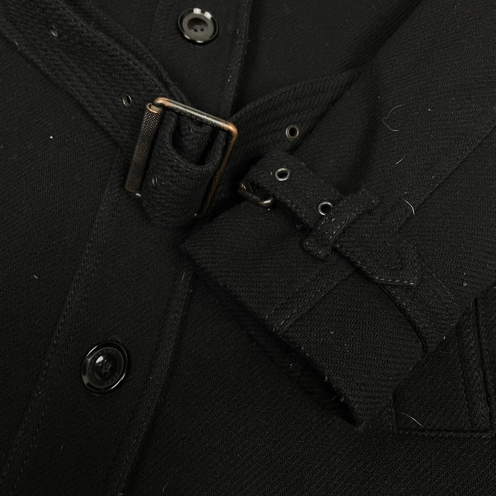 Burberry Burberry Brit Women's Black Cashmere Wool Belted Coat 8 Size M / US 6-8 / IT 42-44 - 5 Thumbnail
