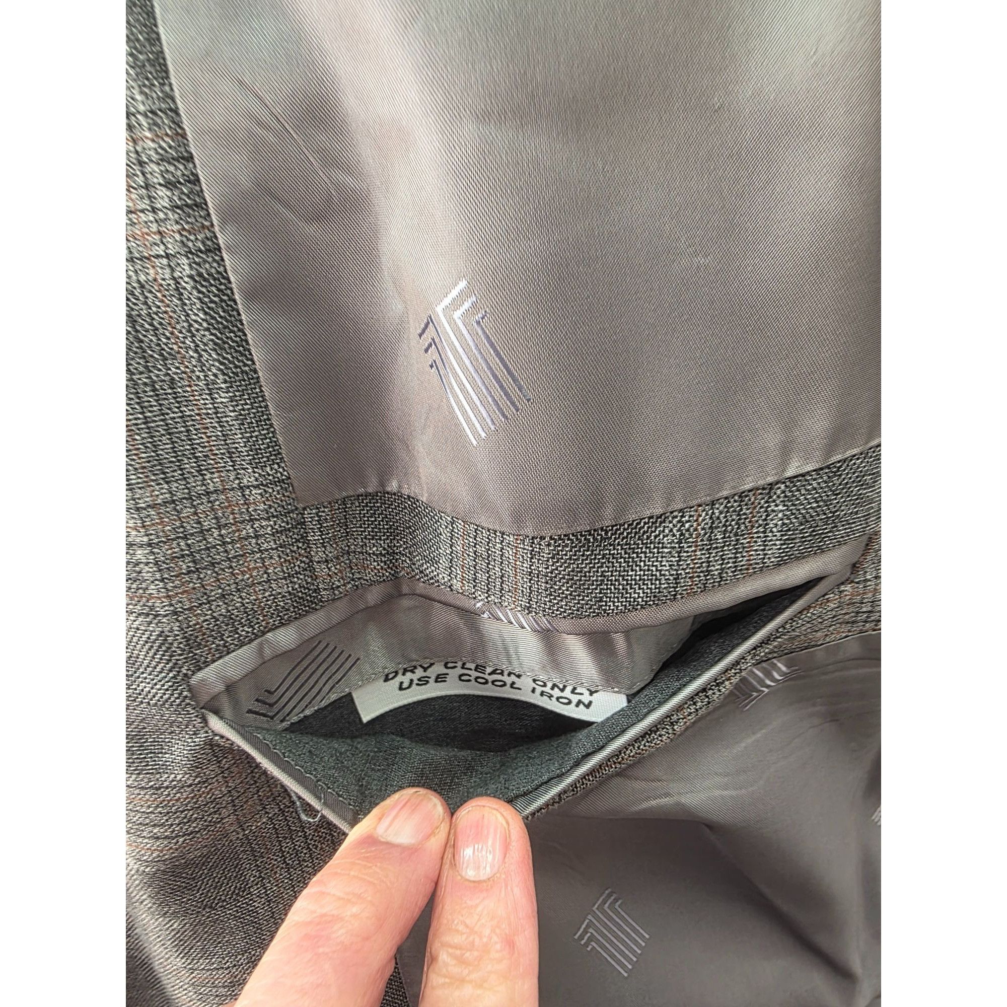 Lanvin Lanvin Paris 80s Glen Plaid Sport Coat 44L Grey Woo Size 44L - 12 Thumbnail