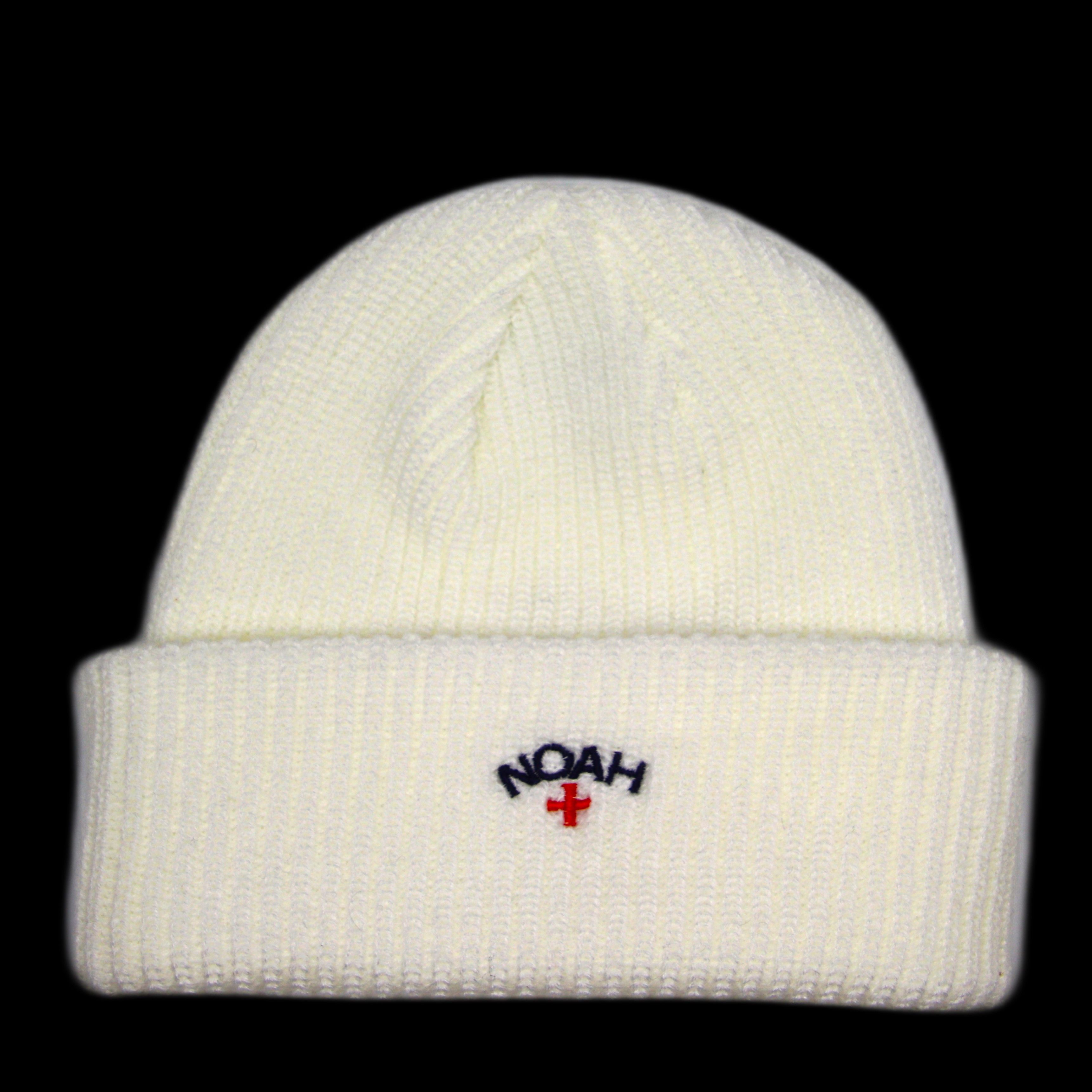 Noah Noah Core Logo Beanie White Size ONE SIZE - 1 Thumbnail