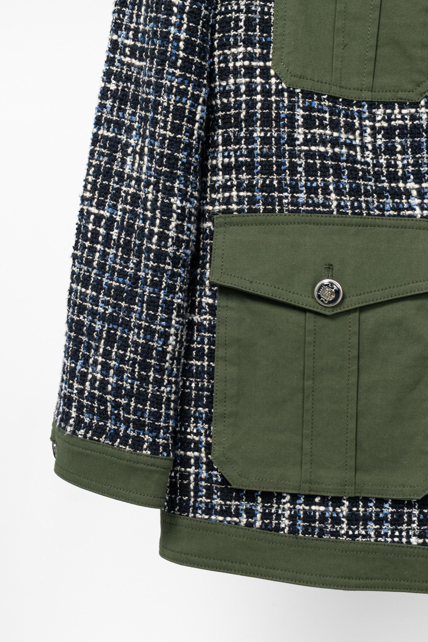Veronica Beard Veronica Beard Fielding Cotton-Blend Tweed Dickey Jacket Size L / US 10 / IT 46 - 7 Thumbnail
