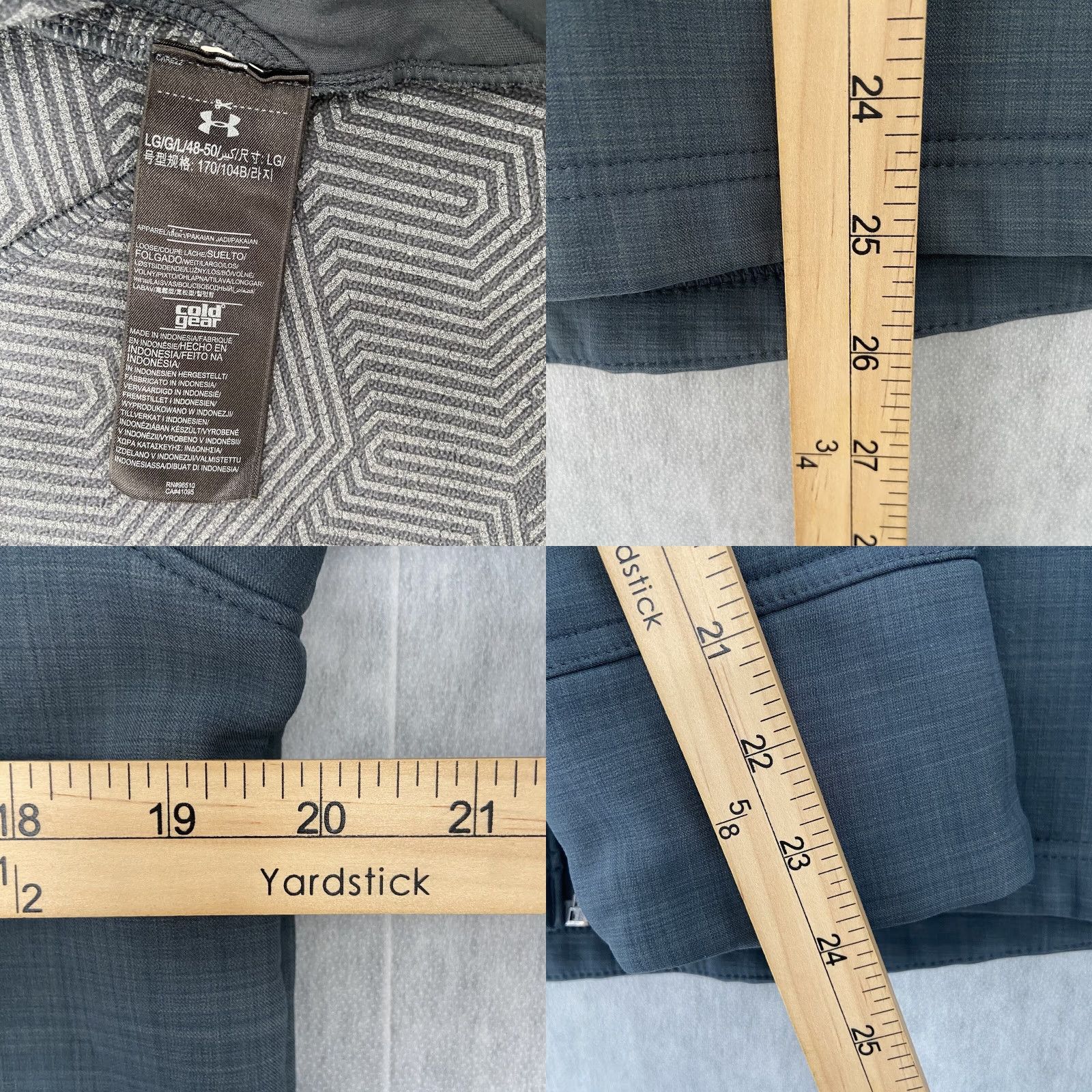 Under Armour VINTAGE Under Armour Jacket Women's Large Gray Full Zip ColdGear Infrared Golf Activewear jackets Women Size L / US 10 / IT 46 - 8 Thumbnail