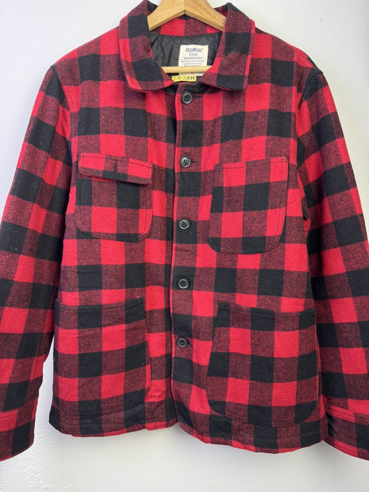 Oshkosh vintage OshKosh B'Gosh tartan rug jacket Size US L / EU 52-54 / 3 - 4 Thumbnail