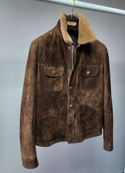 Tom Ford o1sm1stk0124 Cashmere Suede Sharing Trucker Jacket in Brown Size US L / EU 52-54 / 3 - 4 Thumbnail