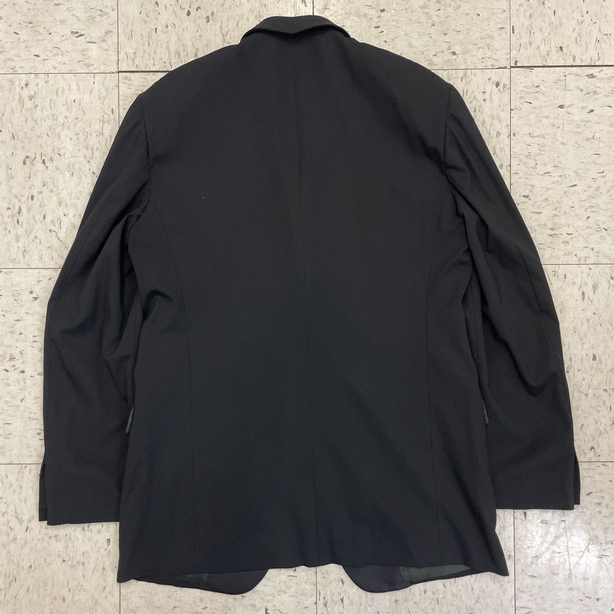 Prada Tuxedo Jacket 3 Button Wool Silk Lapel Notch Italy Size 42L - 10 Thumbnail