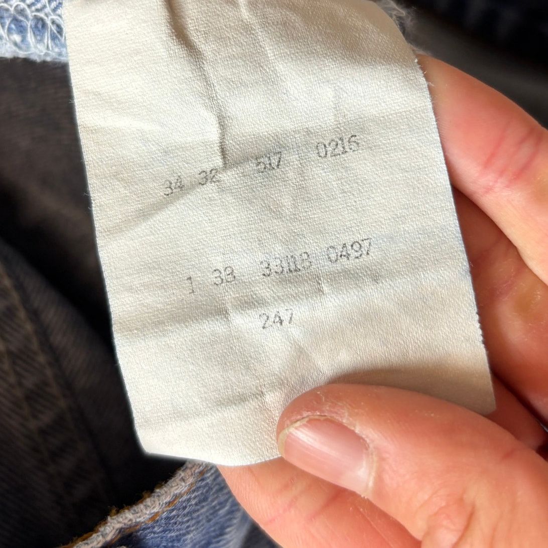 Levi's × Vintage Vintage 90s Levi's 517 Boot Cut Jeans 34x32 (Actual 32x31) Size US 32 / EU 48 - 13 Thumbnail