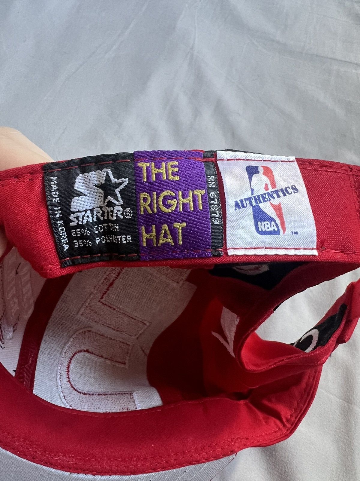 NBA × Starter × Vintage Chicago Bulls deadstock vintage Starter hat Size ONE SIZE - 7 Thumbnail