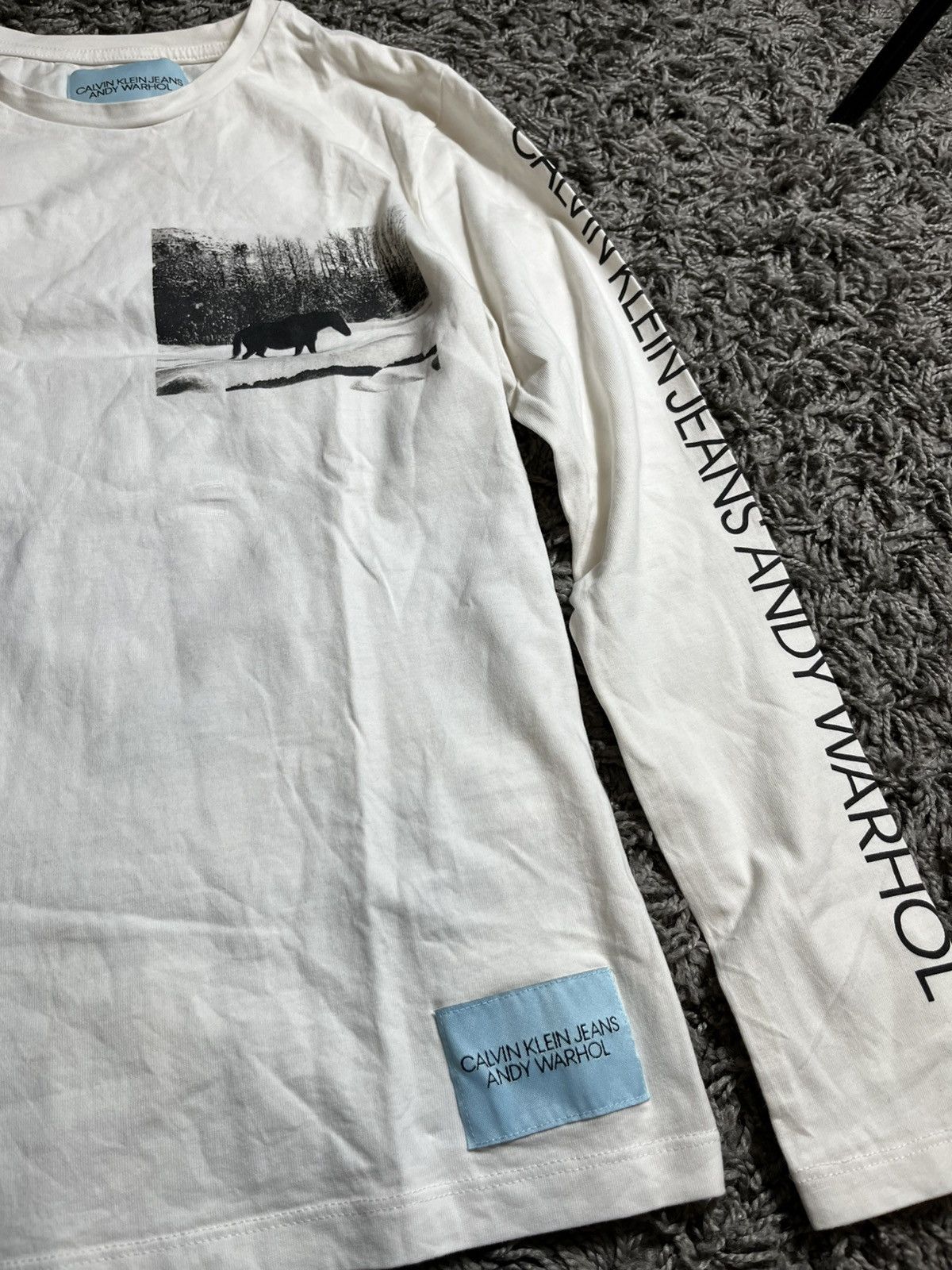 Andy Warhol ANDY WARHOL X CALVIN KLEIN GRAPHIC COTTON LONGSLEEVE SHIRT Size M / US 6-8 / IT 42-44 - 3 Thumbnail