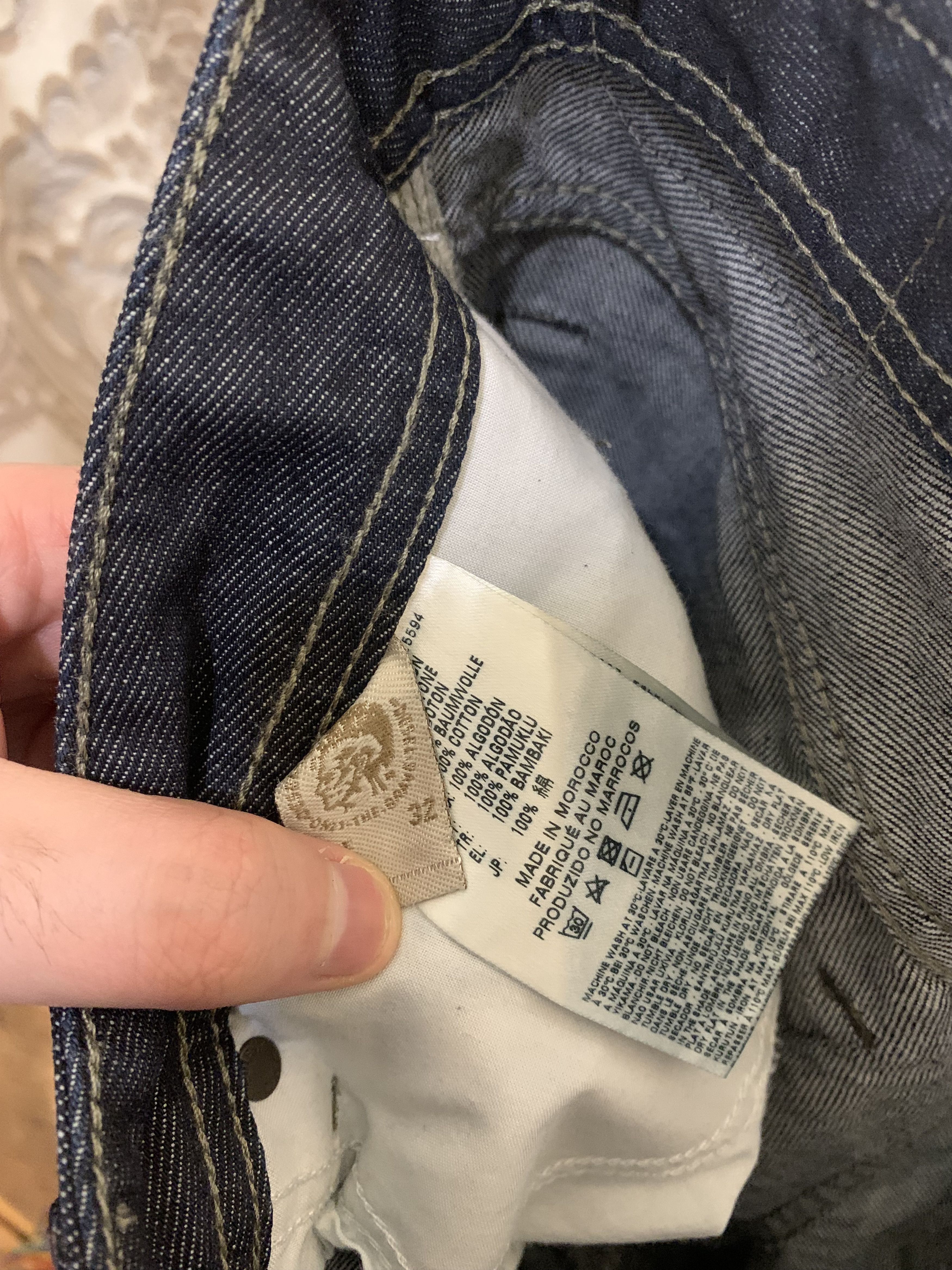 Diesel VINTAGE DIESEL INDUSTRY DENIM DIVISION JEANS CASUAL Y2K 90s Size US 32 / EU 48 - 7 Thumbnail