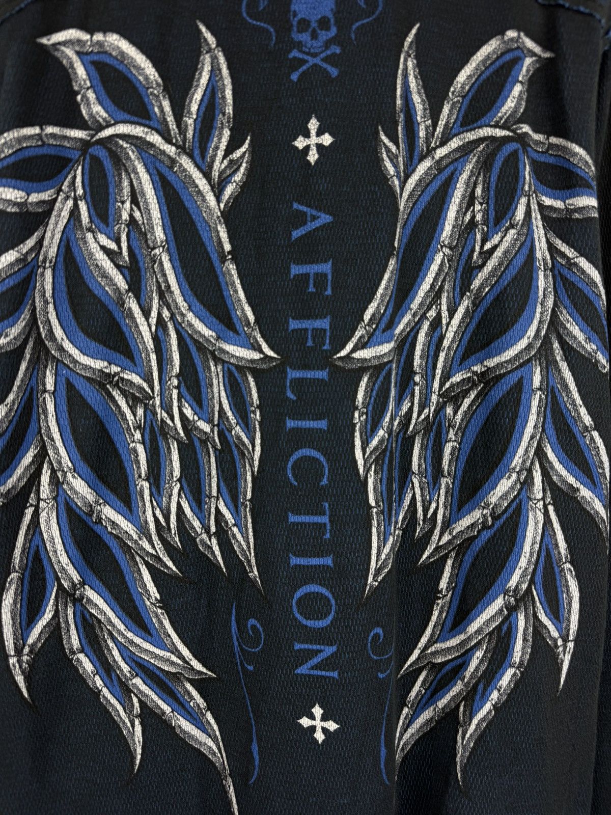 Affliction Affliction Y2K Overprinted Reversible Sweater L/S Pullover Size US XL / EU 56 / 4 - 18 Thumbnail