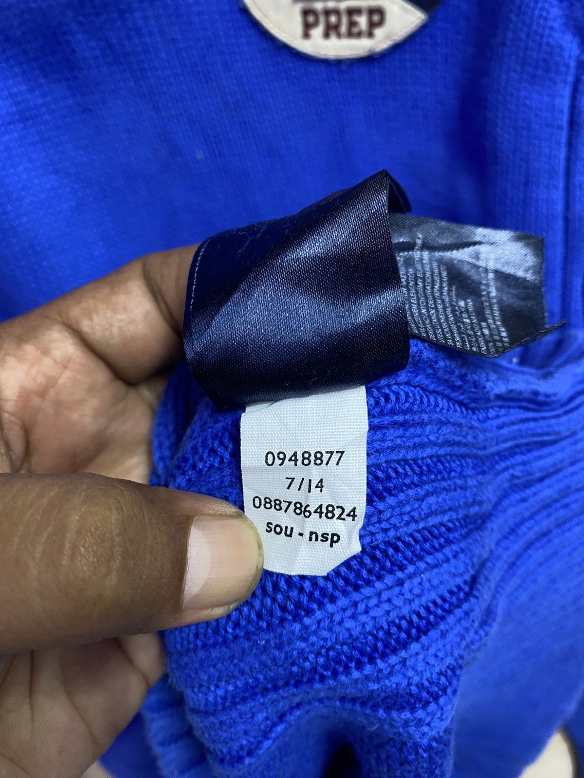 Tommy Hilfiger blue Tommy Hilfiger knit sweatshirt. Size US L / EU 52-54 / 3 - 6 Thumbnail