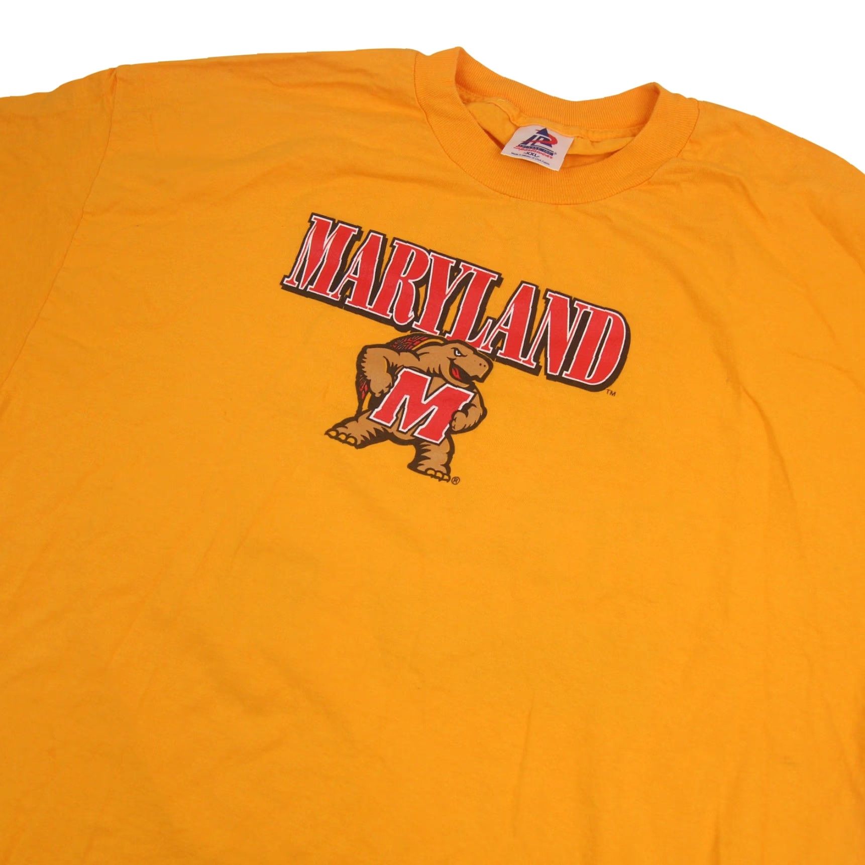 Vintage VINTAGE Maryland Terrapins T-Shirt Mens 2XL Yellow graphic 90s Football Fans Shirt Size US XXL / EU 58 / 5 - 2 Thumbnail