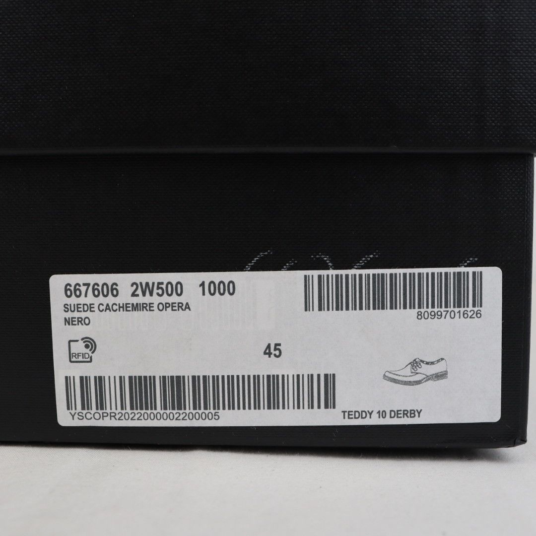 Saint Laurent Paris o1rshd1 Teddy 10 Suede Cashmere Opera Boots in Nero Size US 12 / EU 45 - 9 Thumbnail