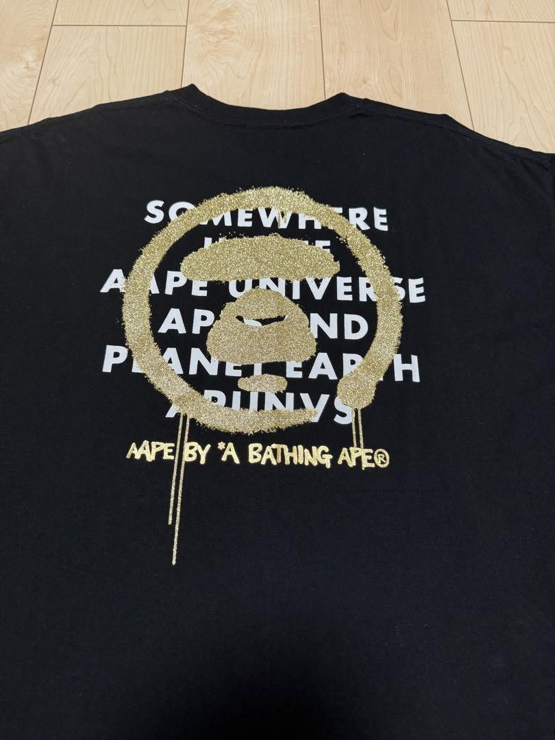 Aape A BATHING APE AAPE Short Sleeve T-Shirt Black L Size US L / EU 52-54 / 3 - 6 Thumbnail
