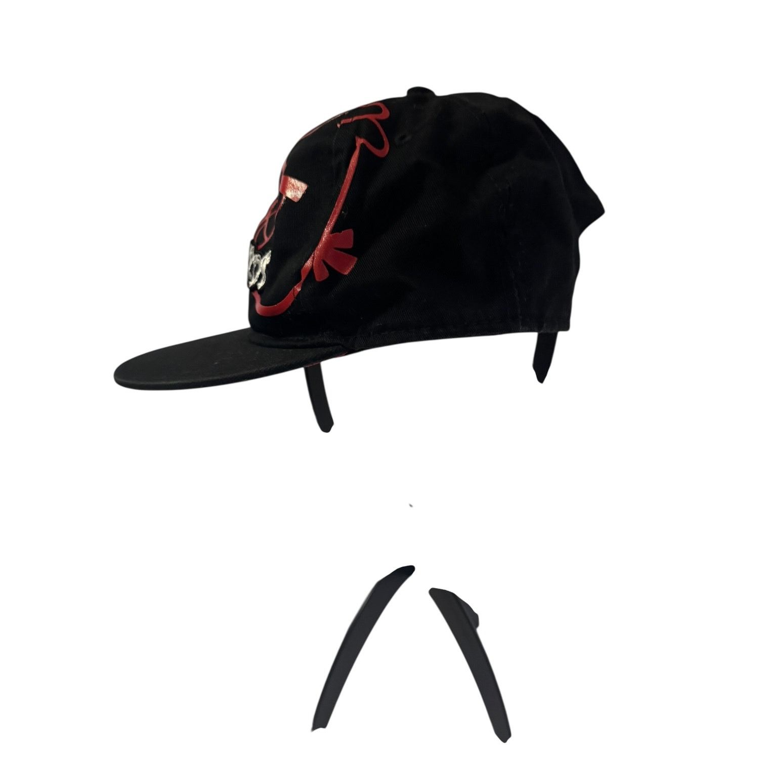 Other Angry Birds Flat Brim Snapback Cap Black Red White Size ONE SIZE - 7 Thumbnail
