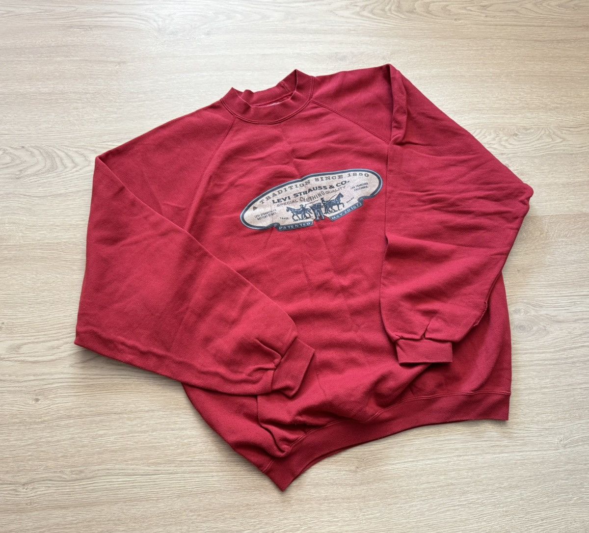 Levi's Vintage 90’s Levi’s Made In USA Western Cowboy Sweatshirt Size US XL / EU 56 / 4 - 1 Thumbnail