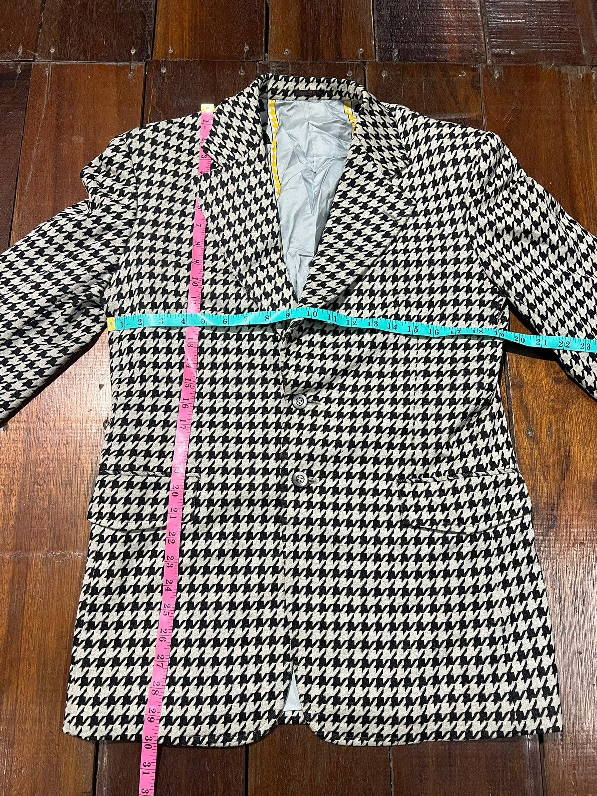 Ermenegildo Zegna Vintage Houndstooth Blazer by Ermenegildo Zegna (1990s) Size 38R - 10 Thumbnail
