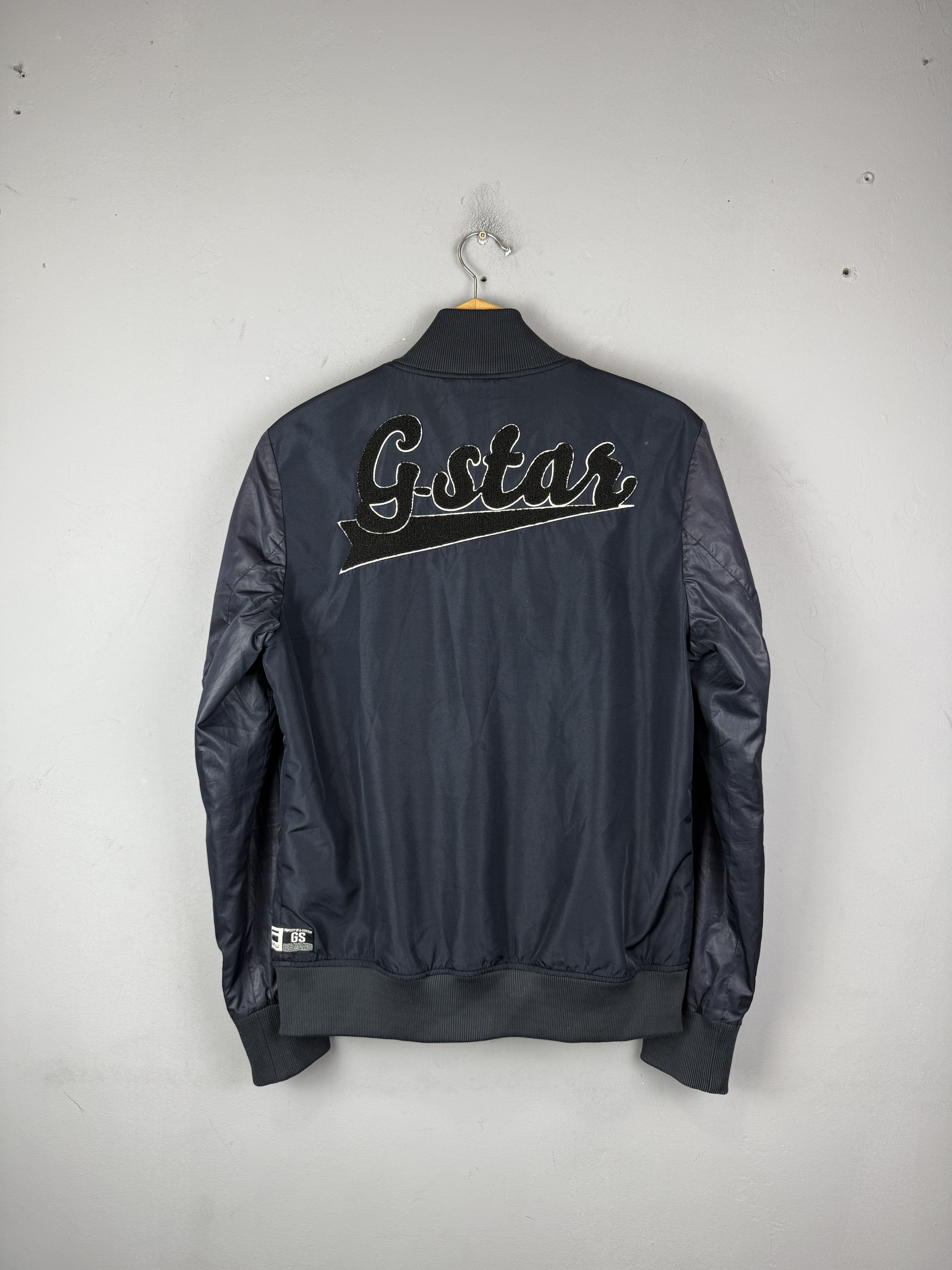 G-Star G-Star Raw Baseball Bonded Bomber Back Logo Nylon Dark Blue Size US L / EU 52-54 / 3 - 3 Thumbnail