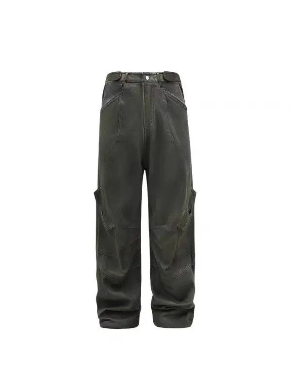 Japanese Brand × Jean × Vintage Retro Scimitar Pocket Distressed Wide Leg Jeans Size US 32 / EU 48 - 3 Thumbnail