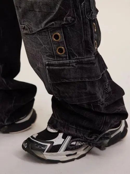 VIBE Vintage washed heavy duty multi-pocket rare jeans Size US 30 / EU 46 - 7 Thumbnail