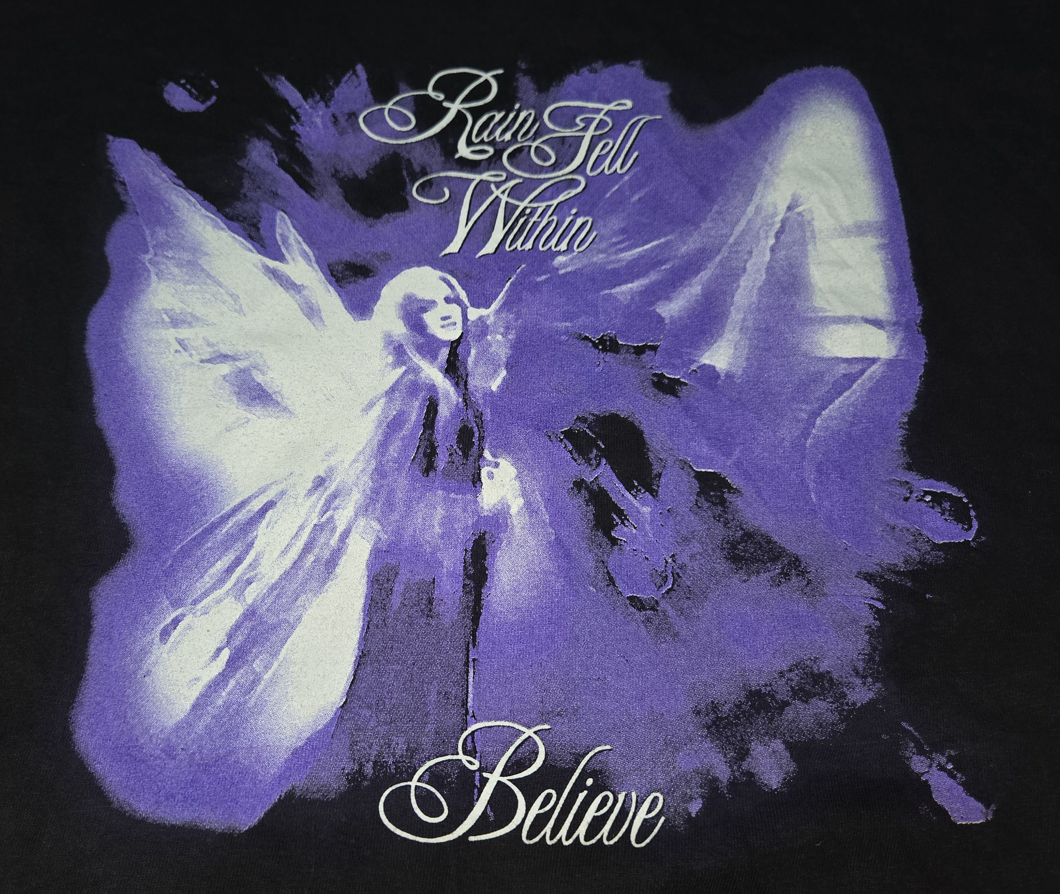 Band Tees Vintage RAIN FELL WITHIN Band OG 90s BELIEVE Album T Shirt Size US XL / EU 56 / 4 - 6 Thumbnail