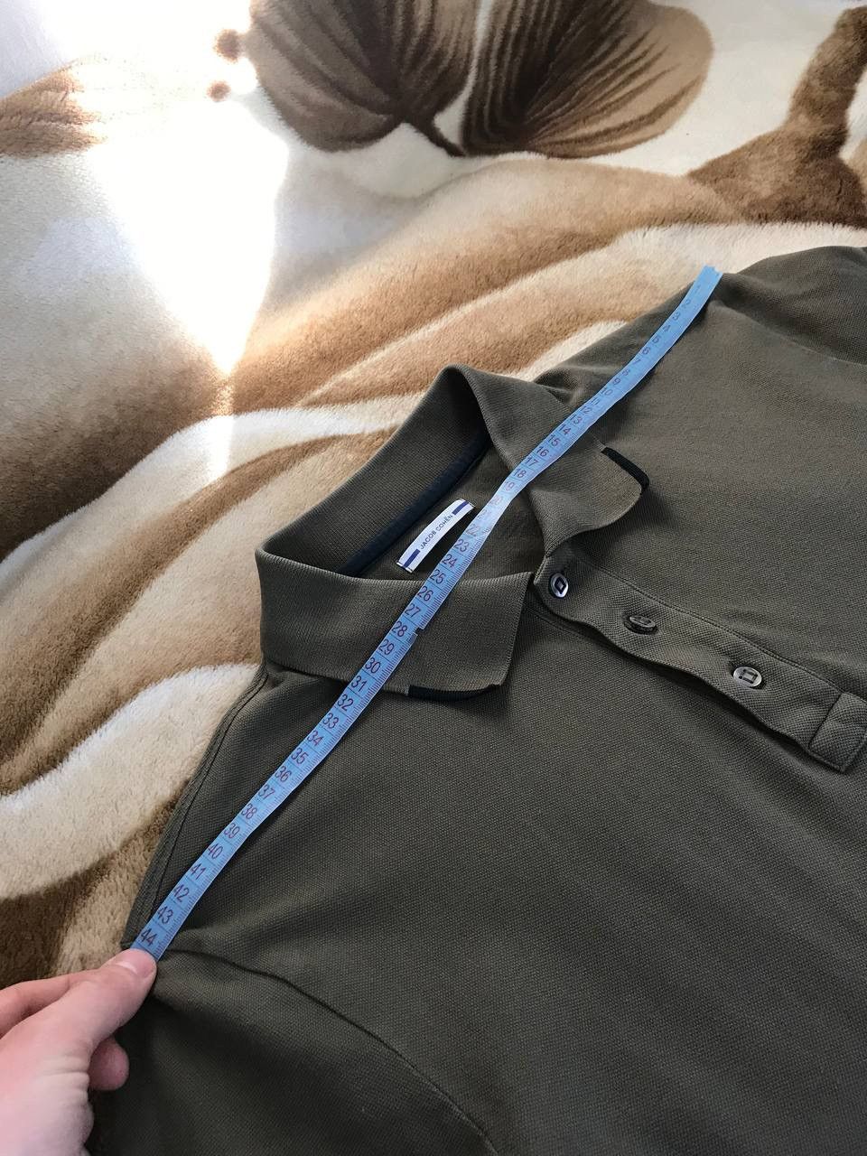 Jacob Cohen 🔥 Jacob Cohen Slim Fit Long Sleeve Polo Shirt Olive Green Size US XL / EU 56 / 4 - 9 Thumbnail