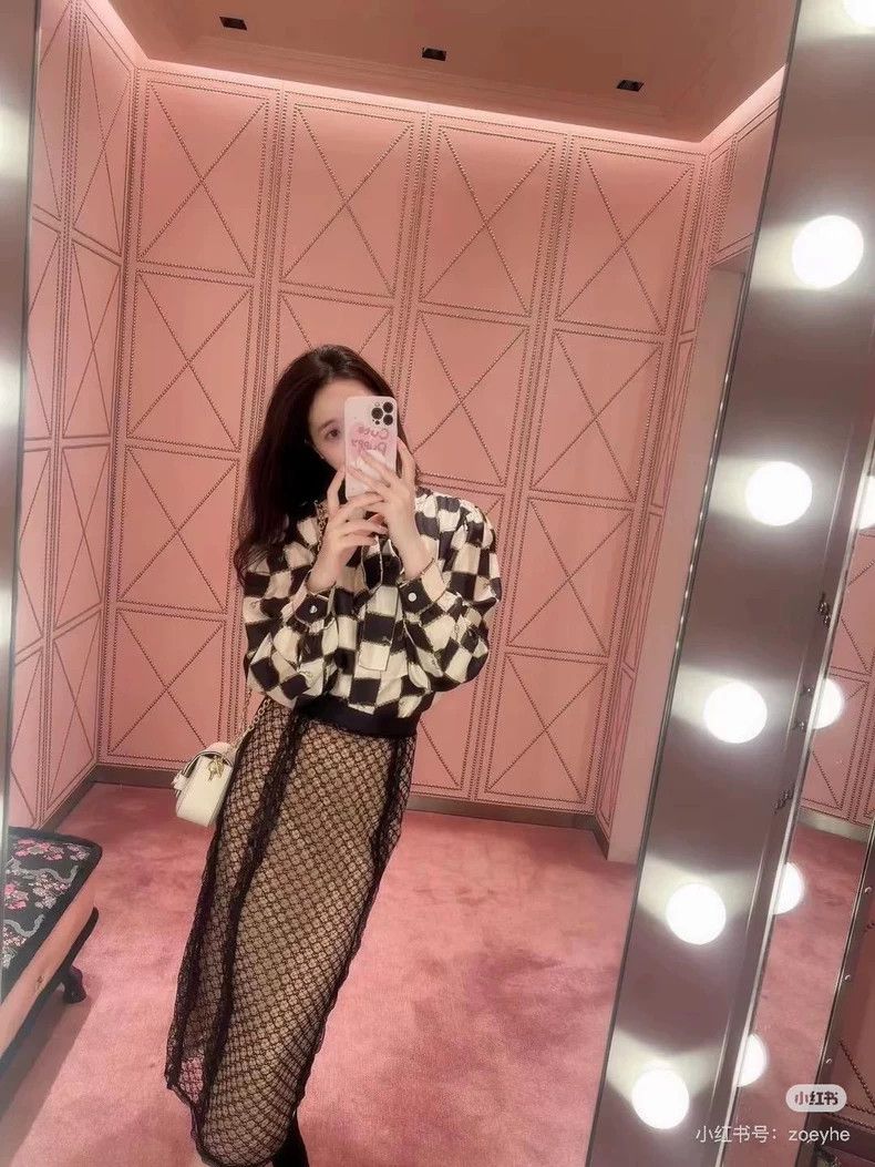 Gucci Gucci SizeS Old flower full-print lace slit skirt Size 25" / US 0 / IT 36 - 9 Thumbnail