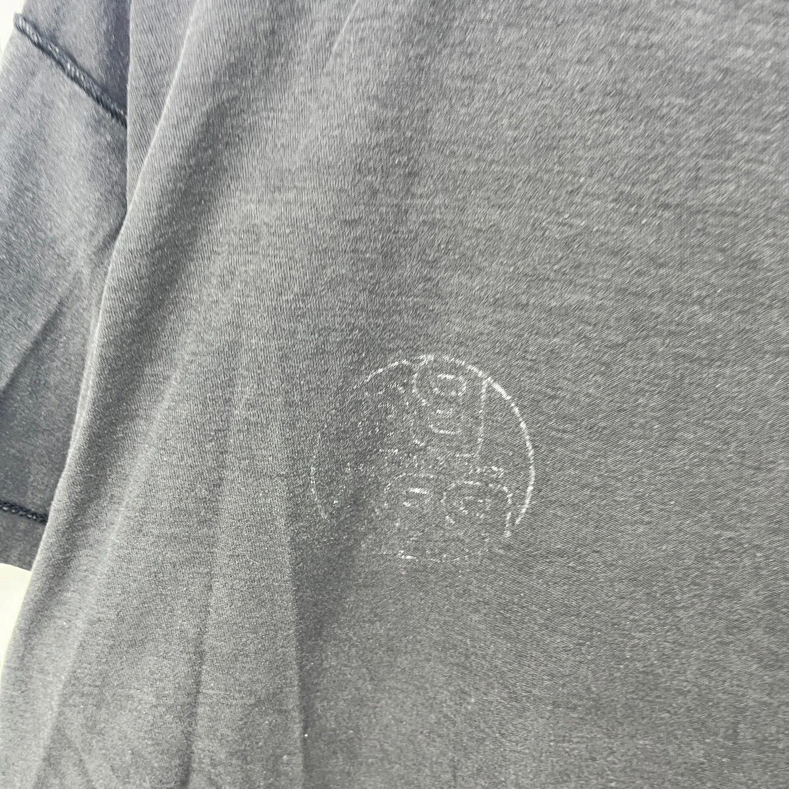 Fruit Of The Loom Vintage Faded Black Single Stitch Inside Out T Shirt Blank Size US XL / EU 56 / 4 - 5 Thumbnail