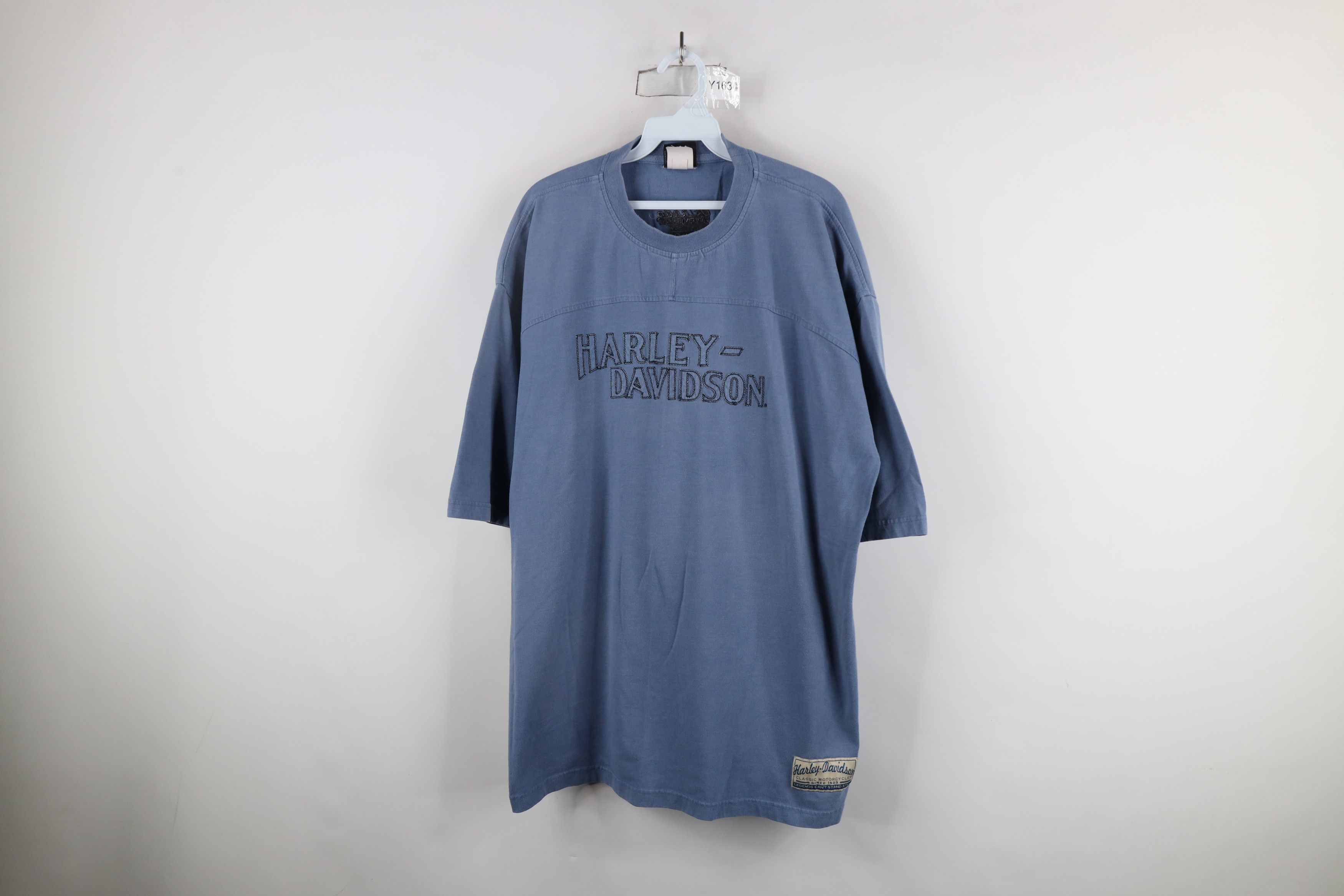 Harley Davidson × Vintage Vintage Harley Davidson Out Orlando Florida T-Shirt Blue Size US XXL / EU 58 / 5 - 1 Thumbnail