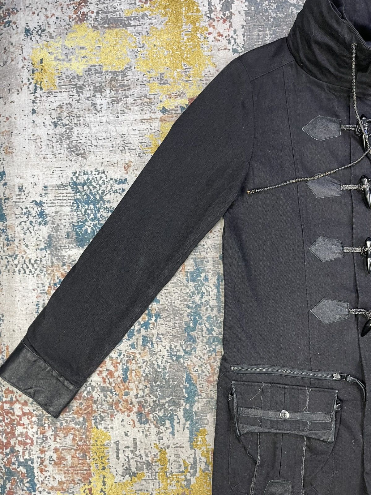 semanticdesign Semantic Design Bono Leather Tagged Toggle Long Jacket Size US M / EU 48-50 / 2 - 5 Thumbnail