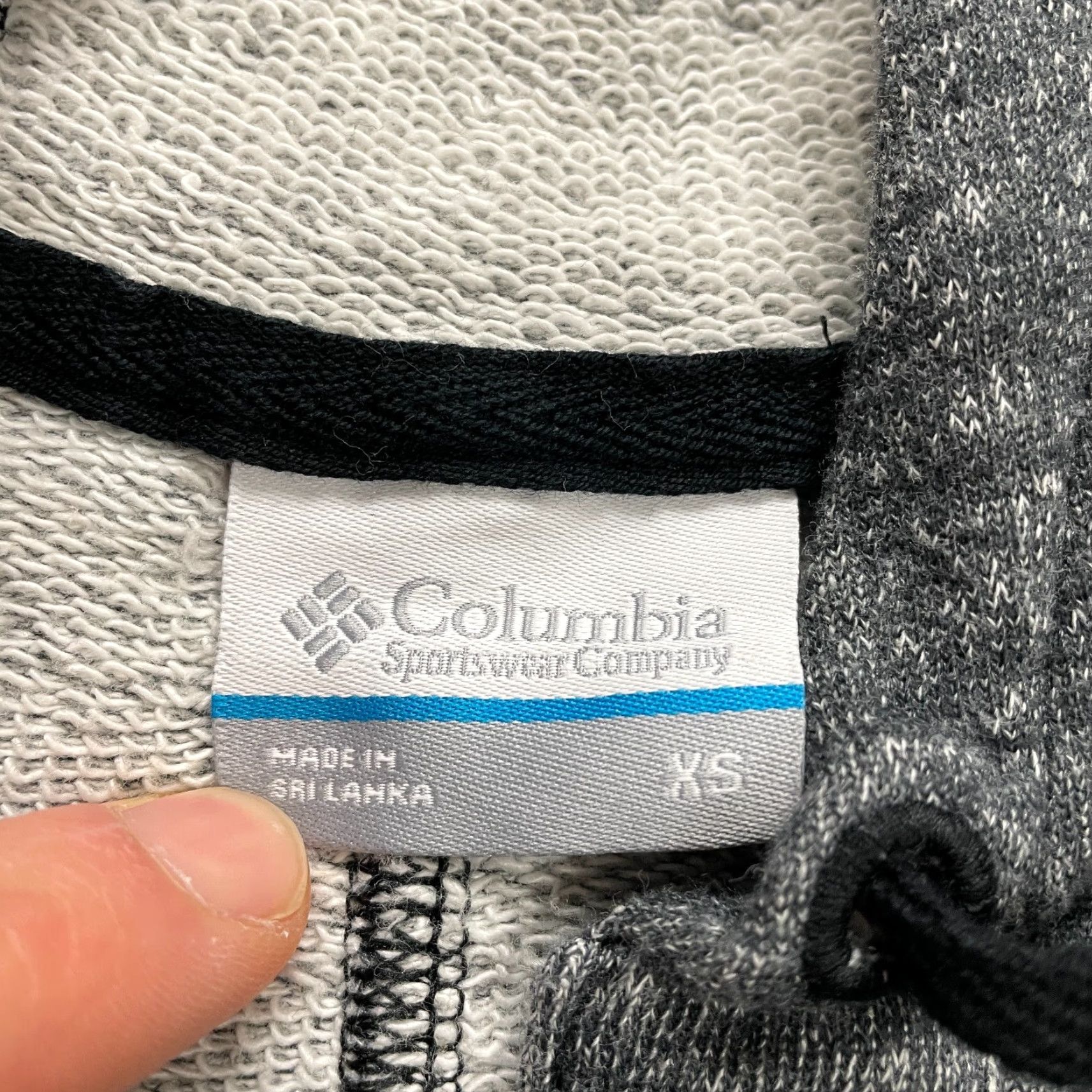 Vintage Columbia Hoodie Womens XS Gray 3/4 Sleeve Pullover Outdoor Casual Knit Sweatshirt Jacket Size XS / US 0-2 / IT 36-38 - 5 Thumbnail