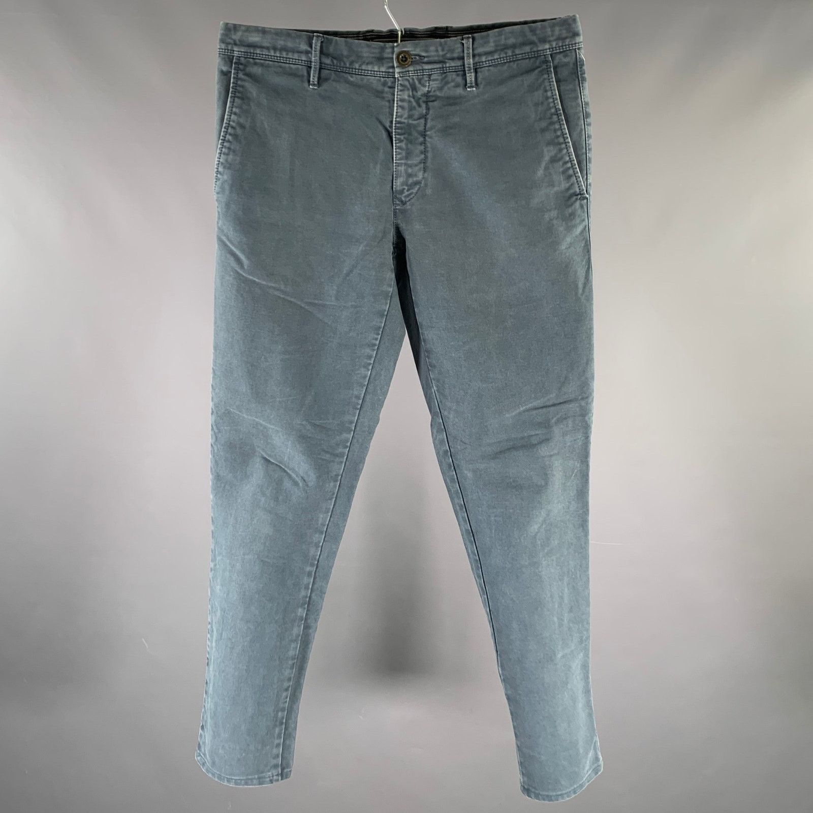 Incotex INCOTEX Size 32 Blue Casual Pants Size US 32 / EU 48 - 1 Thumbnail