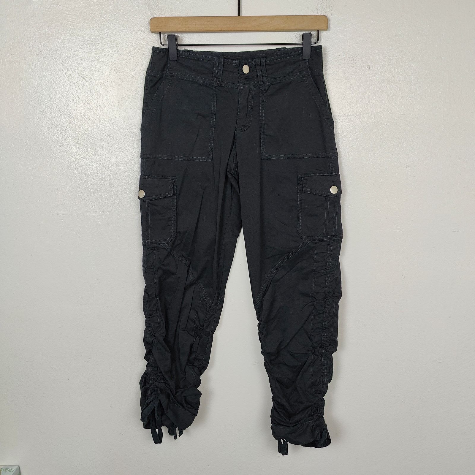 Other I.Am.Gia Ryder Cargo Pants Womens XXS Black Low Rise Y2K Size 24" / US 00 / IT 34 - 1 Thumbnail