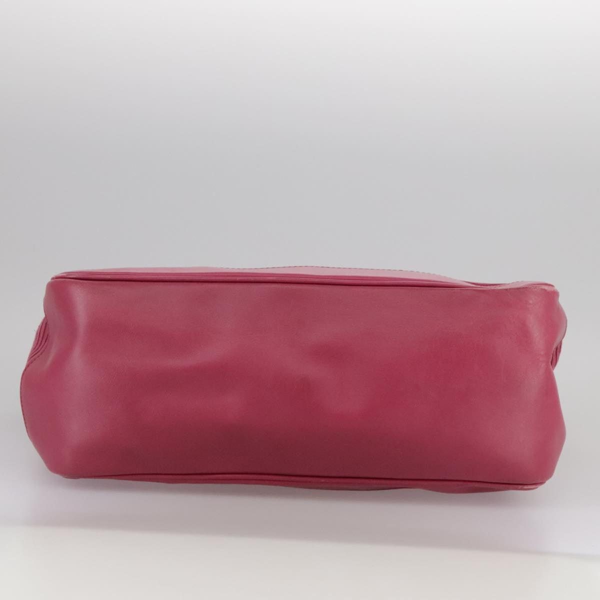 Burberry Blue Label Hand Bag Leather Pink Gold