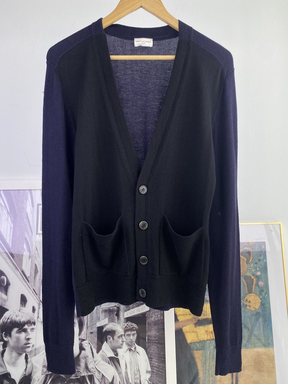 Dries Van Noten Dries Van Noten Two Tone Merino Woll Cardigan Size US S / EU 44-46 / 1 - 5 Thumbnail