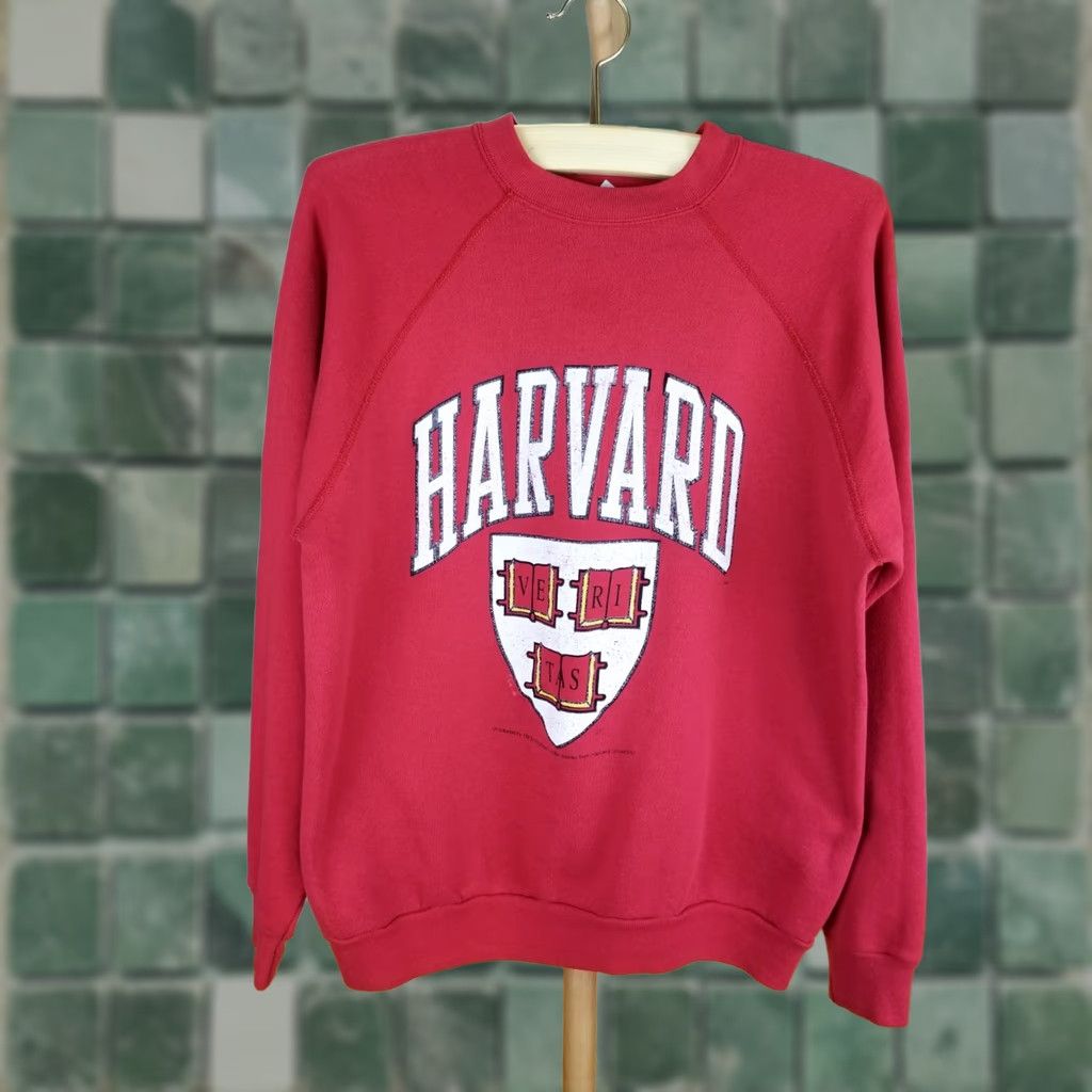NCAA VINTAGE Harvard University NCAA TULTEX RED Raglan Sweatshirt SZ XLARGE Sweatshirt Size US M / EU 48-50 / 2 - 1 Thumbnail