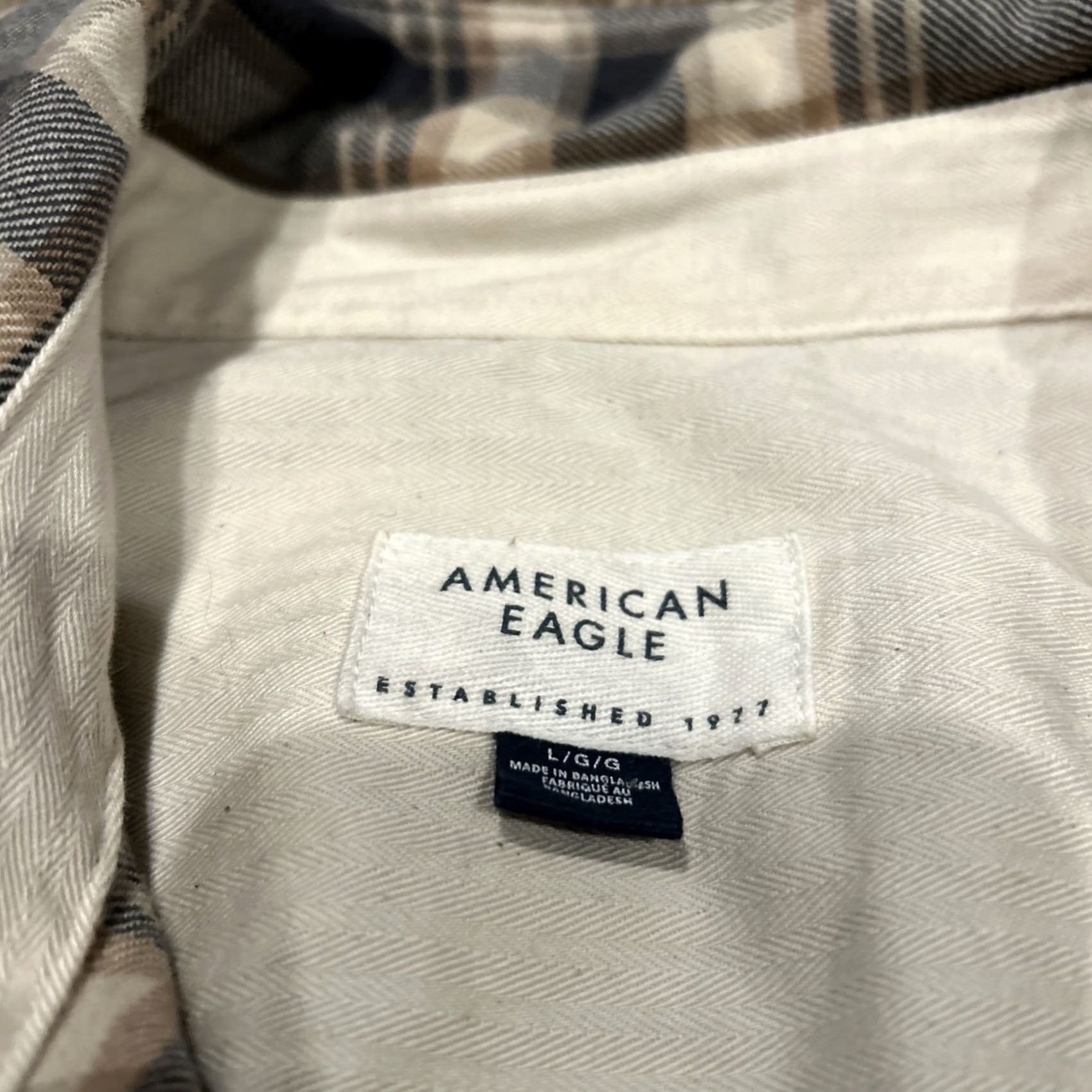 American Eagle Outfitters American Eagle Outfitters Shirt Men L Button-Up Plaid Cotton Blend Long Sleeve Multicolor Pocketed Classic Size US L / EU 52-54 / 3 - 2 Thumbnail