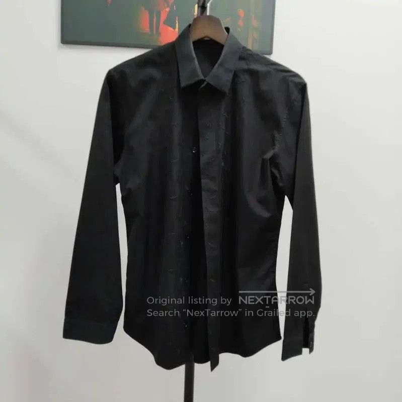 Dior Dior Black Cotton Long Sleeve Shirt for Men . Size US S / EU 44-46 / 1 - 1 Thumbnail