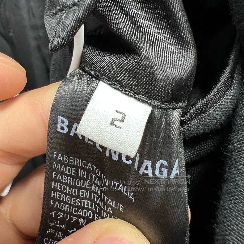 Balenciaga Balenciaga Black Destroyed Suit Double Breasted Jacket Size US M / EU 48-50 / 2 - 5 Thumbnail