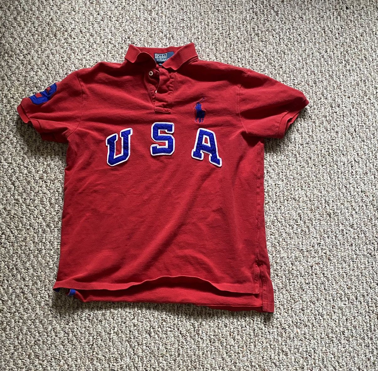 Polo Ralph Lauren Polo Ralph Lauren Men’s Short Sleeve Red Knit Polo USA Large Size US L / EU 52-54 / 3 - 5 Thumbnail